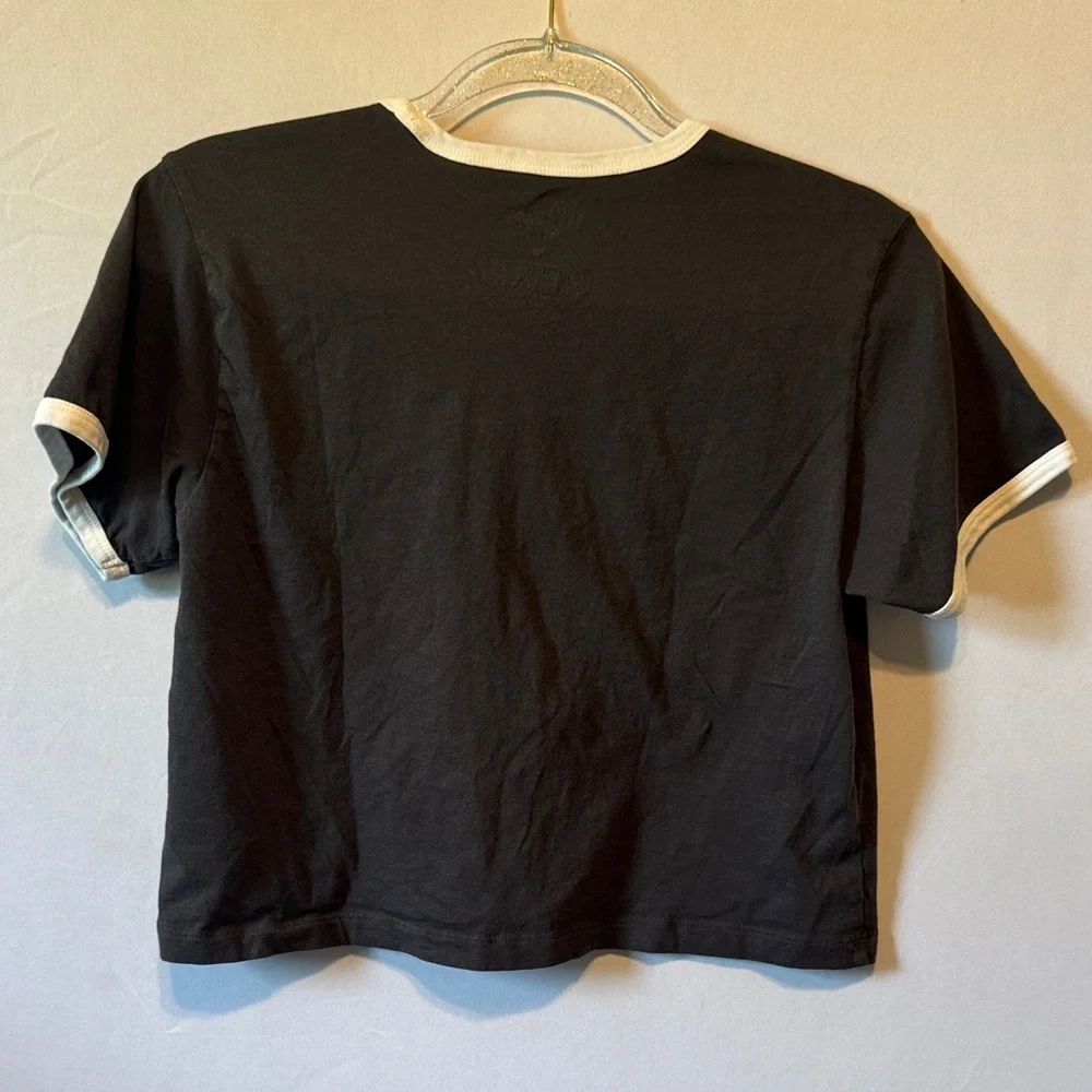 Brixton Willie Nelson Ringer Tee Medium Retro Graphic Cropped Western Band Tee - Picture 4 of 4